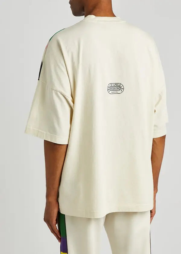 T-shirt PALM ANGELS x MISSONI printed oversize bianca – MASCARO