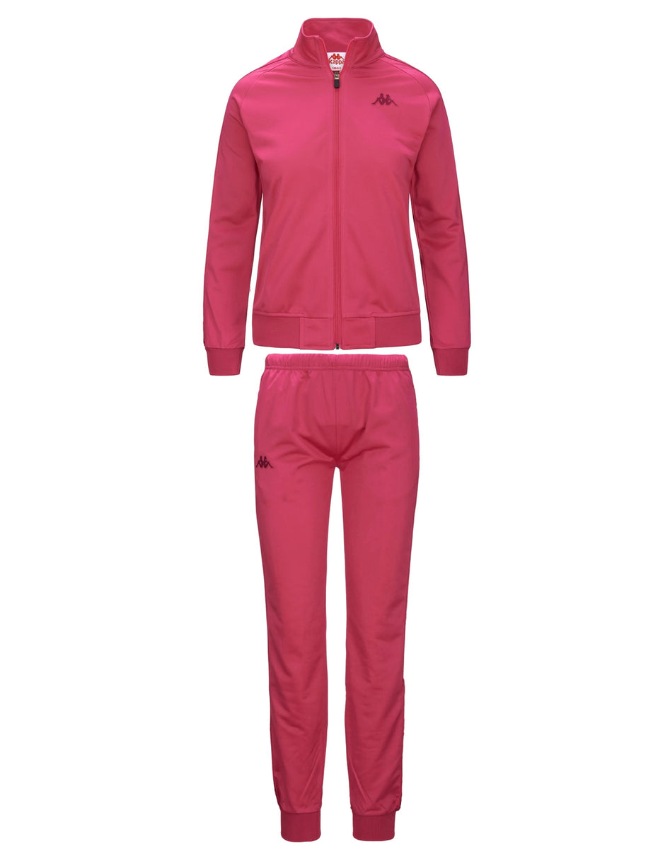 Completo tuta donna KAPPA 222 Banda felpa pantalone fuchsia