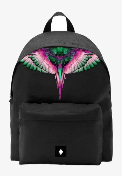 Zaino MARCELO BURLON COUNTY OF MILAN rosa wings nero