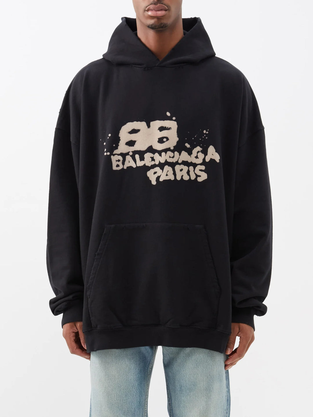 Felpa nera balenciaga online