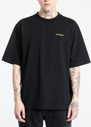 T-shirt OFF-WHITE con stampa Tape Arrow Skate nera