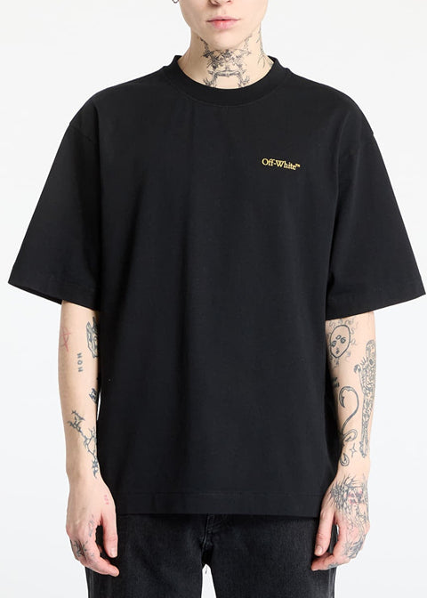 T-shirt OFF-WHITE con stampa Tape Arrow Skate nera