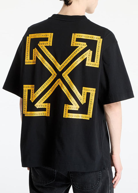 T-shirt OFF-WHITE con stampa Tape Arrow Skate nera