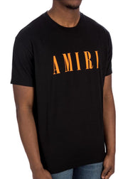 T-shirt AMIRI logo Core arancione nera