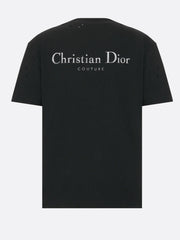 T-shirt CHRISTIAN DIOR effetto dèvorè logo nera