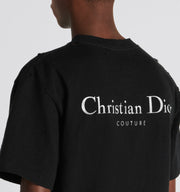 T-shirt CHRISTIAN DIOR effetto dèvorè logo nera