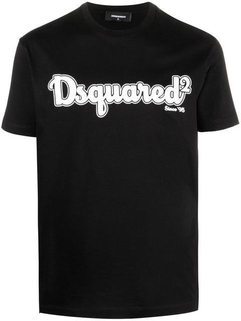 T-shirt DSQUARED2 stampa logo nera