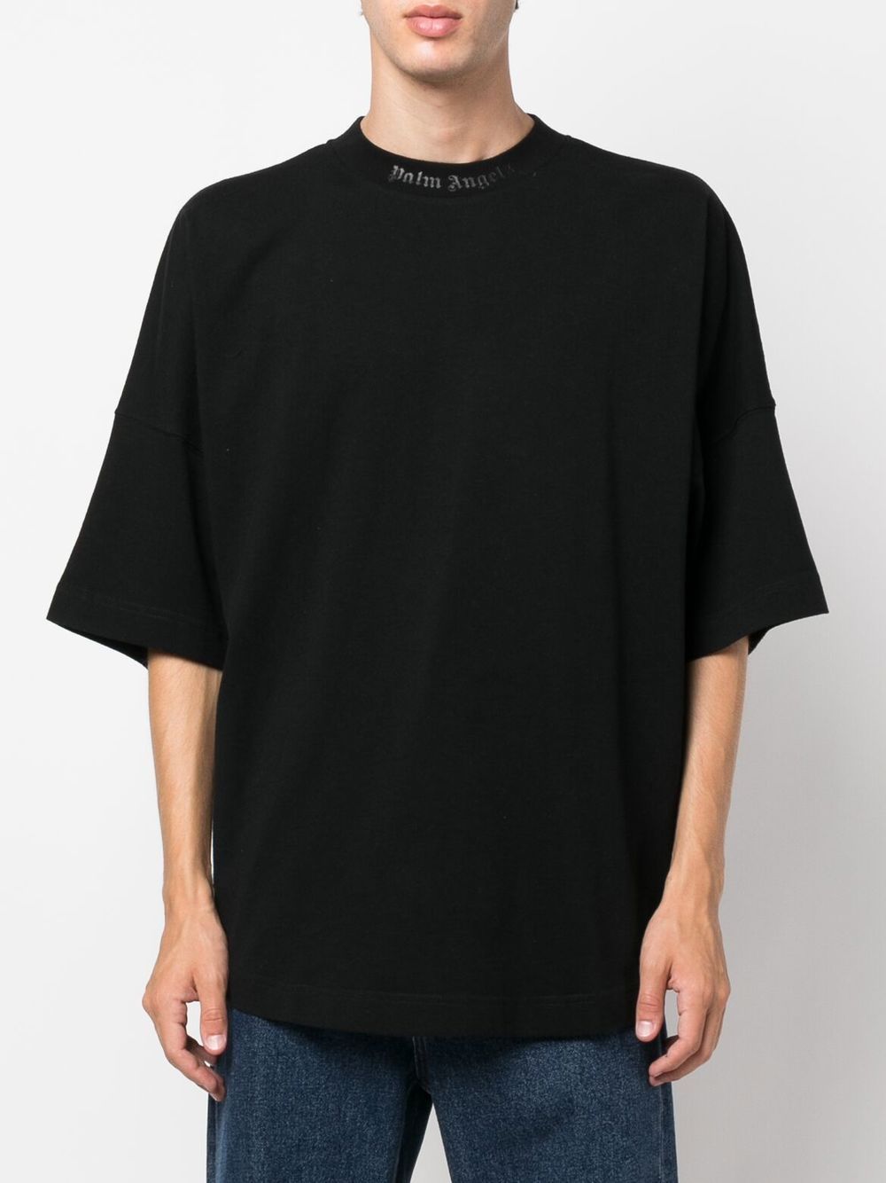 Clothing T Shirt Palm Angels Orso Uomo Denim Felpa Palm Angels