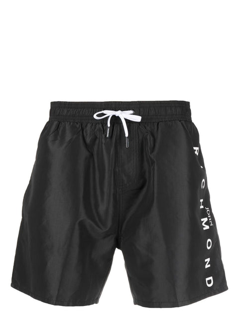 Costume JOHN RICHMOND swimboxer stampa logo laterale nero