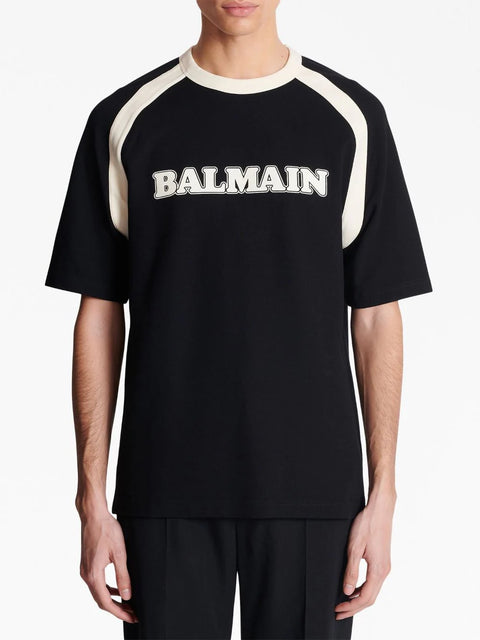 T-shirt unisex BALMAIN retrò nera