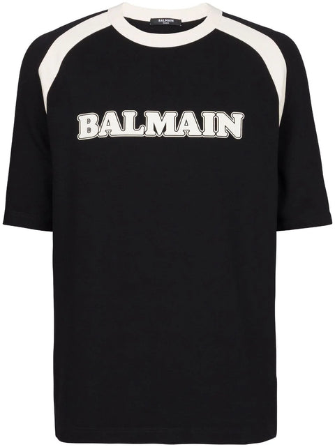 T-shirt unisex BALMAIN retrò nera