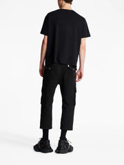 T-shirt BALMAIN large fit stampa 70s nera
