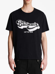 T-shirt BALMAIN large fit stampa 70s nera