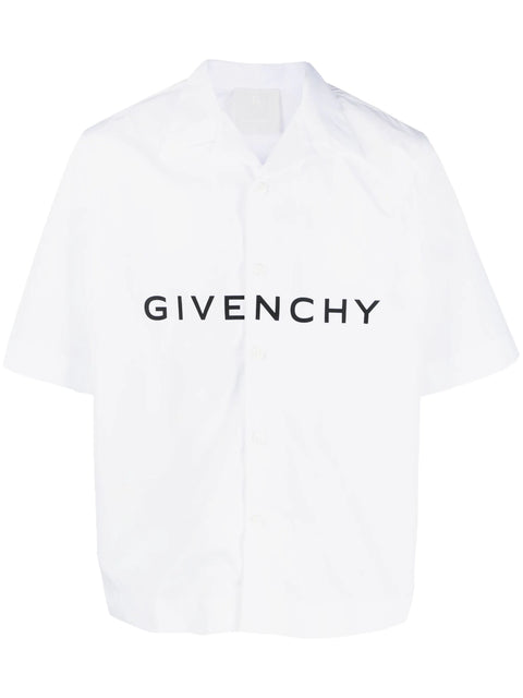 Camicia GIVENCHY manica corta con stampa bianca