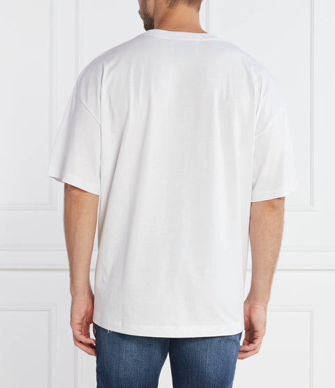 T-shirt RICHMOND X oversize stampa bianco