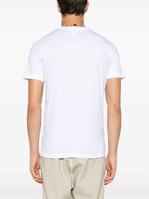 T-shirt DSQUARED2 stampa logo Icon Blur bianca