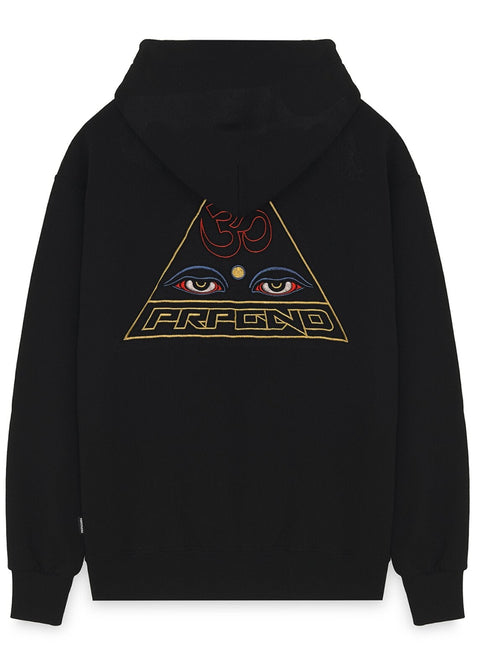 Felpa PROPAGANDA cappuccio Pyramid nera