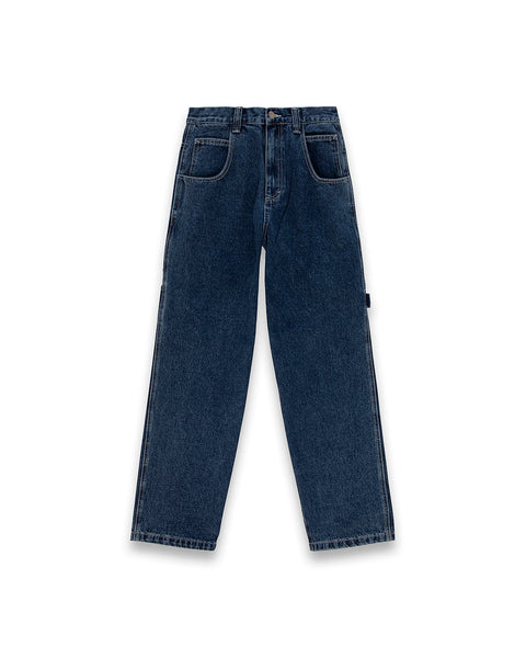Jeans DISCLAIMER con ricamo logo sul retro blu denim
