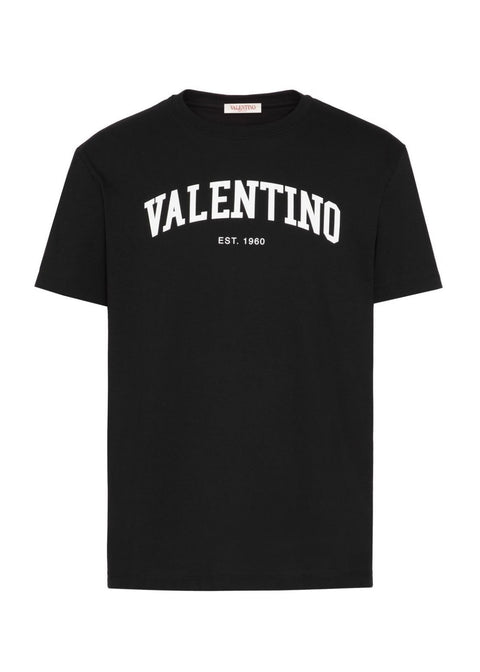 T-shirt VALENTINO stampa logo nera