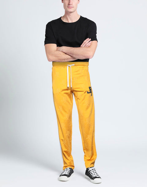 Pantalpne tuta in viscosa JOHN RICHMOND  giallo mineral/bianco