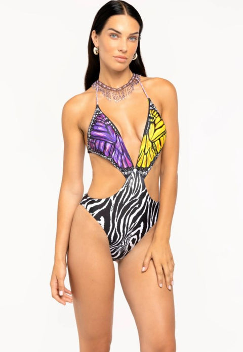 Costume intero 4GIVENESS monokini savage wings