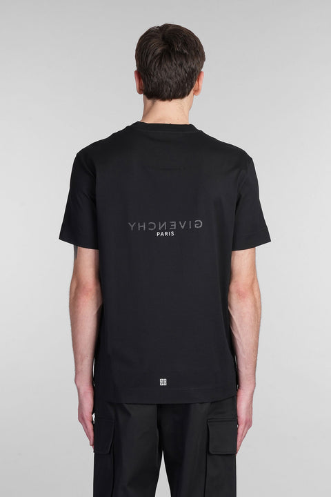 T-shirt GIVENCHY logo reverse oversize nera