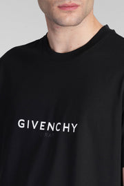 T-shirt GIVENCHY logo reverse oversize nera