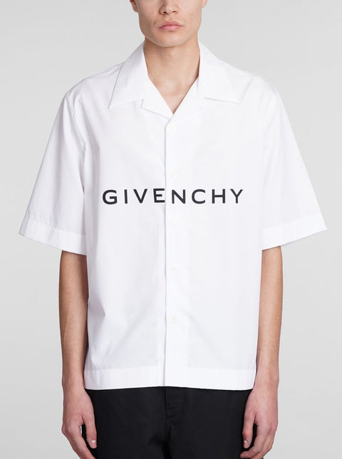 Camicia GIVENCHY manica corta con stampa bianca