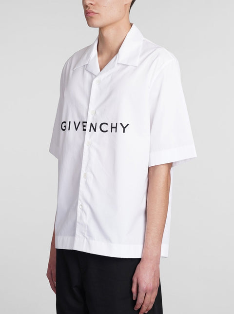 Camicia GIVENCHY manica corta con stampa bianca