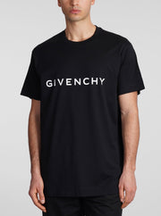 T-shirt GIVENCHY logo Archetype oversized fit nera