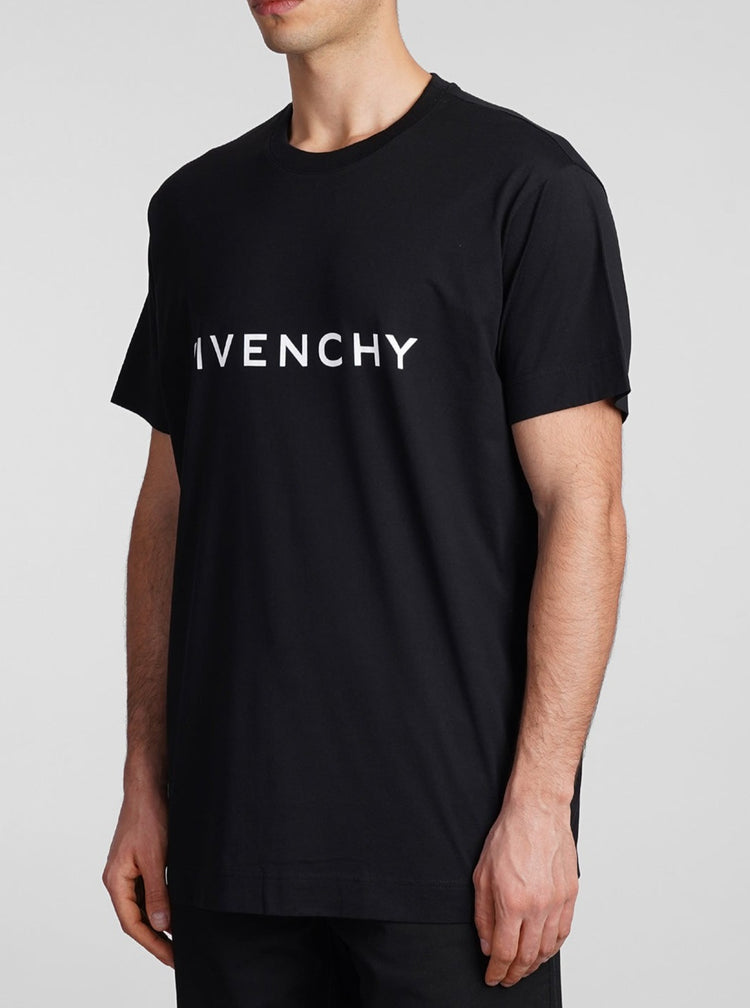 T-shirt GIVENCHY logo Archetype oversized fit nera – MASCARO