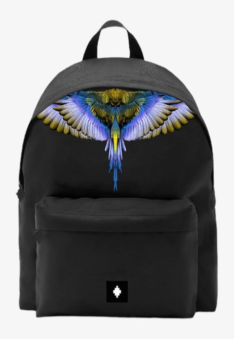 Zaino MARCELO BURLON COUNTY OF MILAN blue wings nero