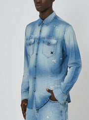 Camicia jeans RICHMOND X denim light blue