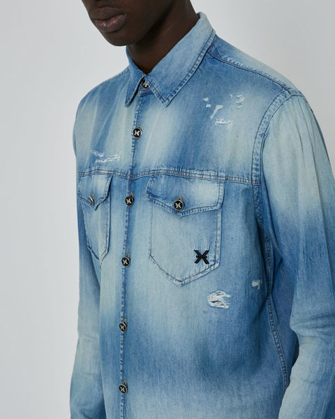 Camicia jeans RICHMOND X denim light blue