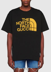 T-shirt GUCCI x THE NORTH FACE oversize nera