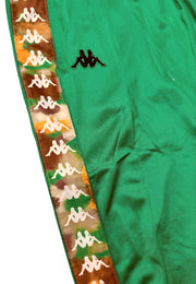Completo tuta KAPPA 222 Banda giacca + pantalone graphiktape verde erba/bianco/marrone tabacco