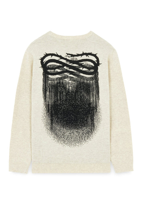 Maglione PROPAGANDA sweater Ribs Crown jacquard bone