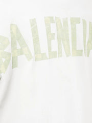 T-shirt unisex BALENCIAGA tape type medium fit bianco vintage