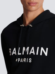 Felpa BALMAIN cappuccio stampa logo nera