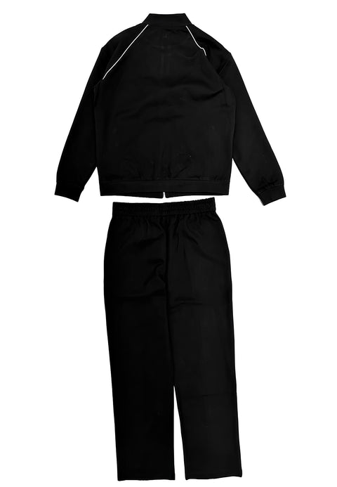 Completo tuta in viscosa JOHN RICHMOND X felpa zip + pantalone nero