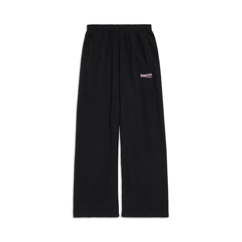 Pantalone unisex BALENCIAGA logo ricamato Political Campaign jogger Nero