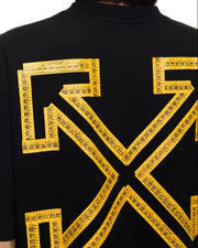 T-shirt OFF-WHITE con stampa Tape Arrow Skate nera