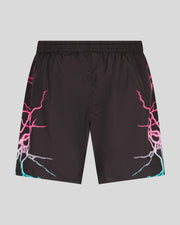 Costume PHOBIA swimboxer nero fulmini rosa e blu