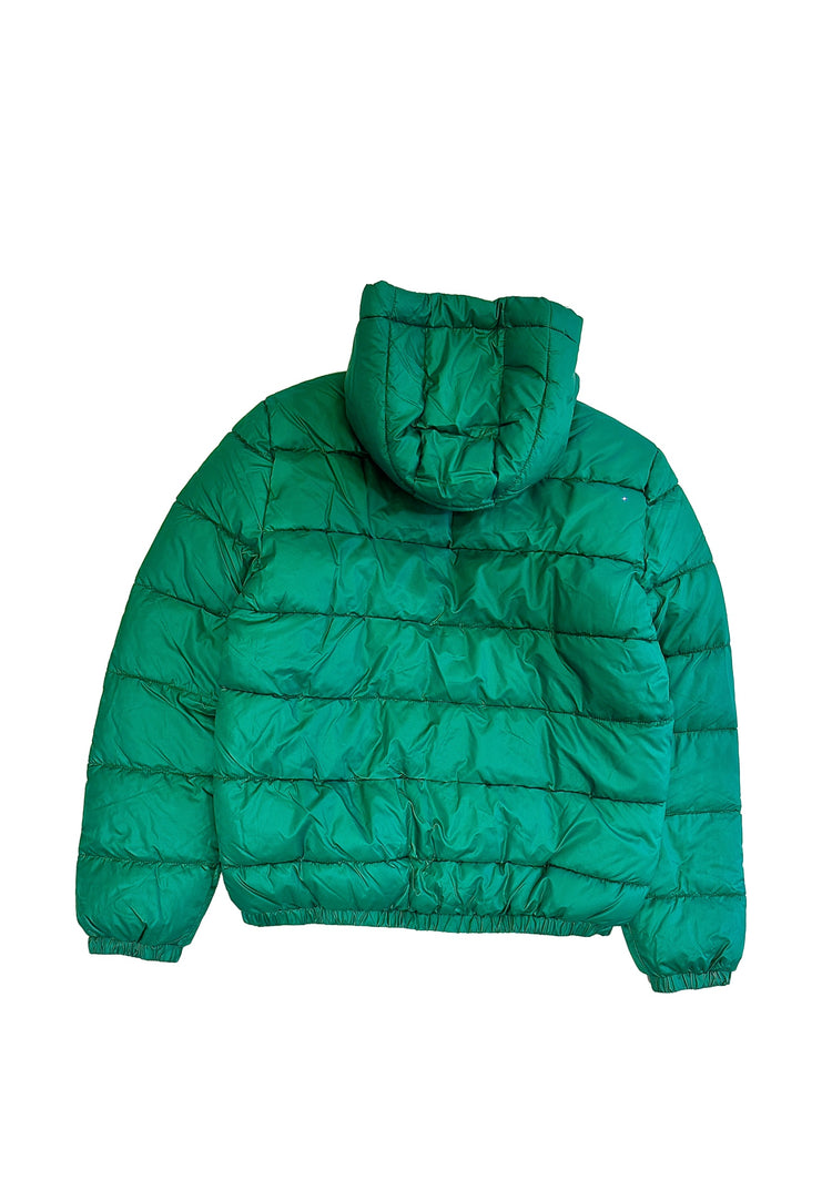 Piumino uomo PYREX con cappuccio stampa verdone – MASCARO
