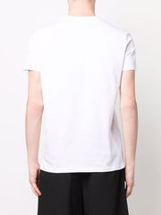 T-shirt BALMAIN logo floccato bianca