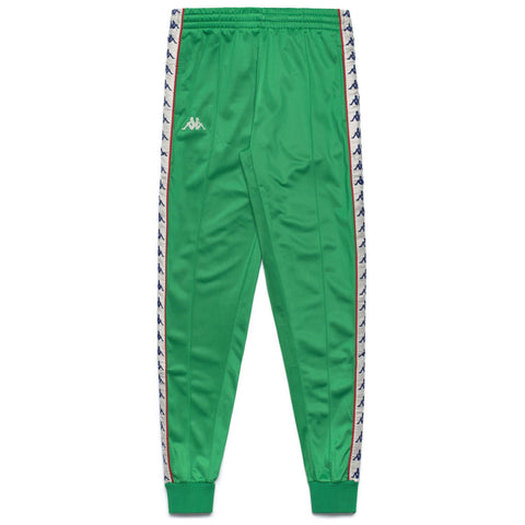Pantalone tuta KAPPA 222 banda verde/bianco antico/rosso