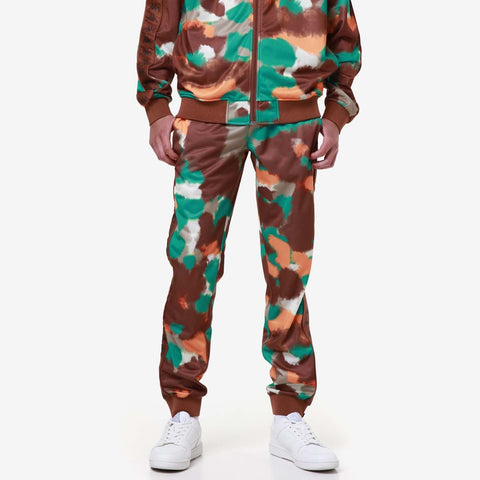 Completo tuta KAPPA 222 Banda giacca + pantalone Graphik camouflage marrone tabacco/verde