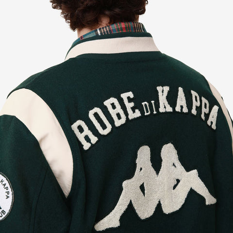 Giubbotto bomber ROBE DI KAPPA patch applicati verde scuro