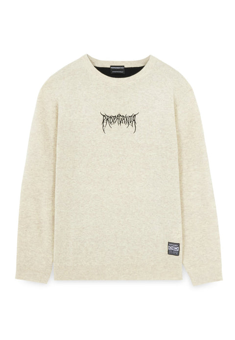 Maglione PROPAGANDA sweater Ribs Crown jacquard bone