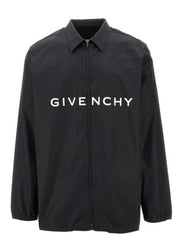 Camicia GIVENCHY in popeline con zip stampa nera